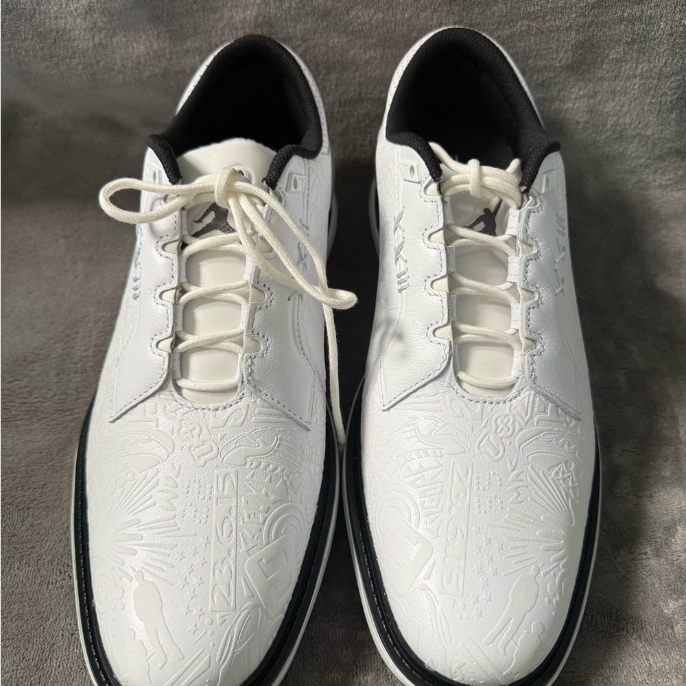 Nike Air Jordan ADG 5 Low White Black Golf Shoes Men's Size 10